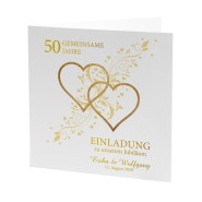 Einladungskarten Goldene Hochzeit