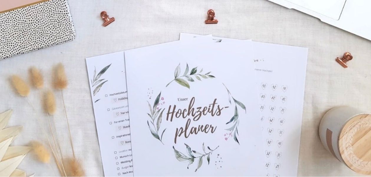 Mit unserem Hochzeitsplaner steht Eurer Traumhochzeit fast nichts mehr im Weg