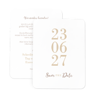 Save the Date Karten zur Hochzeit - inklusive Textdruck