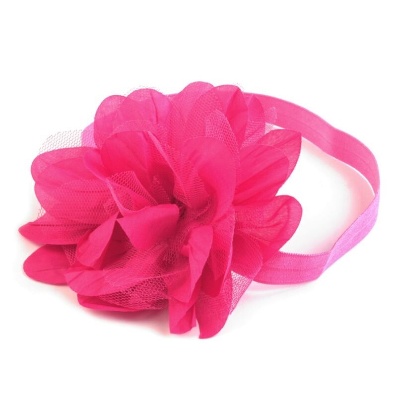 Haarband Hochzeit große Blüte pink für Blumenkinder
