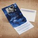 Einladungskarte Hochzeit Color Art Blau