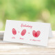 Hochzeitseinladung "Lovely Fingerprints" rot