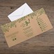 Hochzeitseinladung Kraftpapierliebe grün