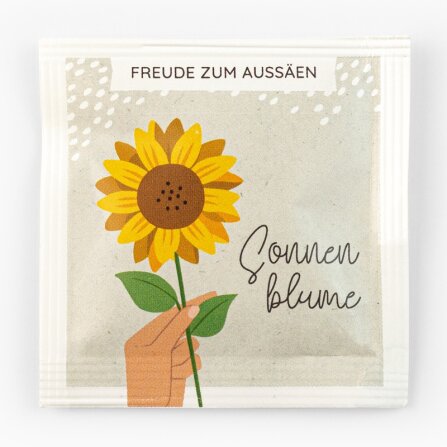 Saattüte Sonnenblumen