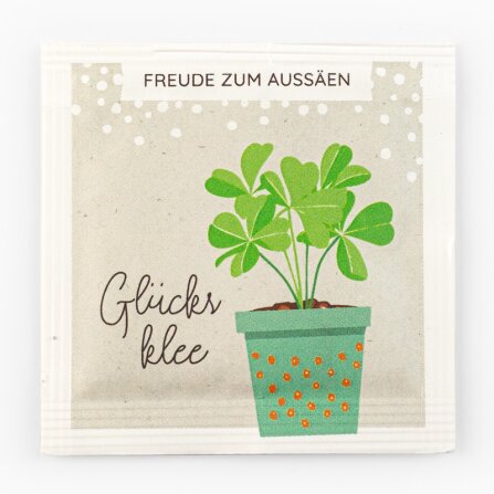 Saattüte Glücksklee