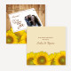 Einladungskarte Hochzeit Sonnenblume