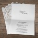 Hochzeitseinladung Pocketfold Spitze weiß