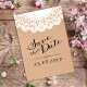 Save the Date Karte Hochzeit Vintagezauber braun online selbst gestalten