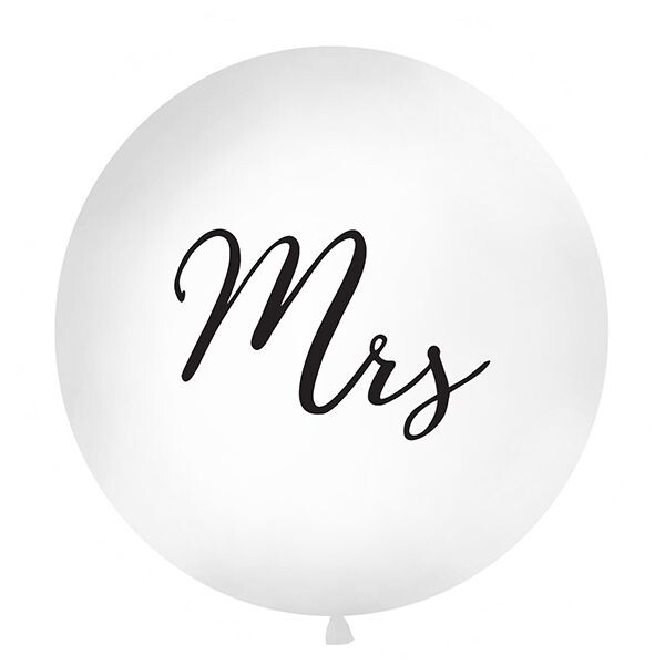 Riesenluftballon Hochzeit Mrs Ø 1 m