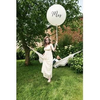 Riesenluftballon Hochzeit Mrs Ø 1 m