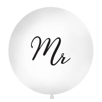 Riesenluftballon Hochzeit "Mr" Ø 1 m