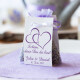 Gastgeschenk Lavendelsäckchen mit Banderole "Zwei Herzen"