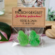 Gastgeschenk Tüte transparent mit Kraft Etikett "Frosch geküsst" 