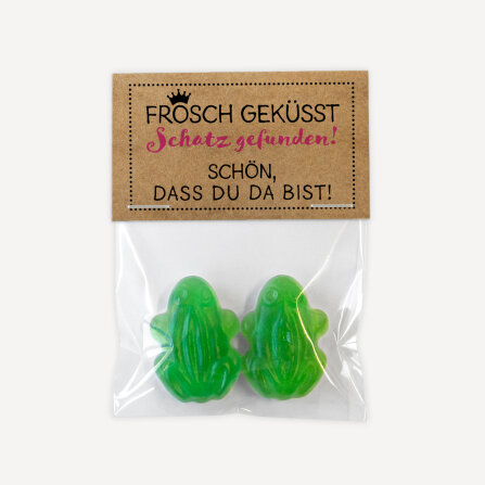 Gastgeschenk Geschenktüte transparent mit Kraft...