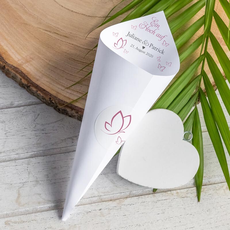 50Pc Serviettenringe Schmetterling Herz für Papierservietten Tisch deko Hochzeit 