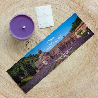 Gastgeschenk Windlicht  mit Duftkerze "Provence"
