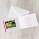 Hochzeitseinladung "Herziger Schmetterling" pink
