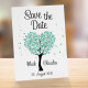 Save the Date Karte Hochzeit "Herzbaum" Mint online selbst gestalten