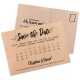 Save the Date Postkarte "Kalender"
