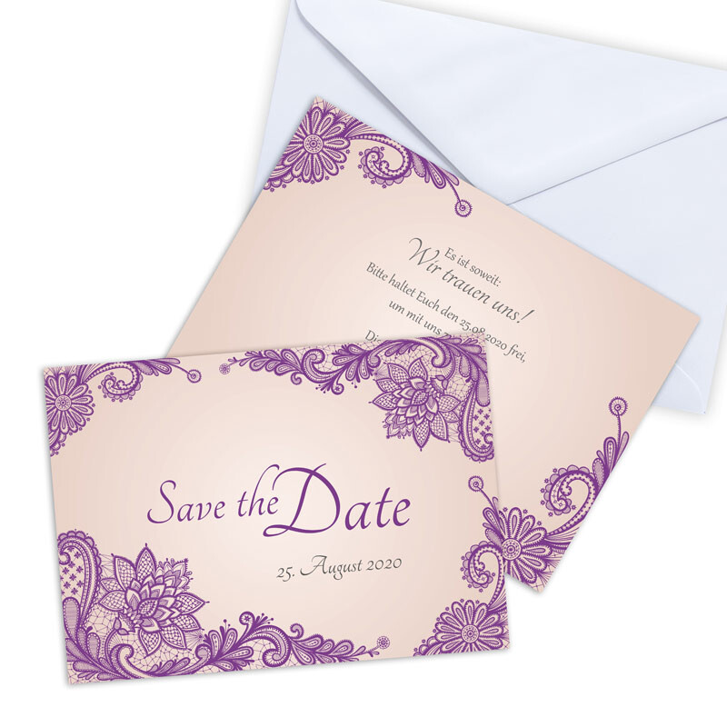 Save the Date Karte Hochzeit Wonderful
