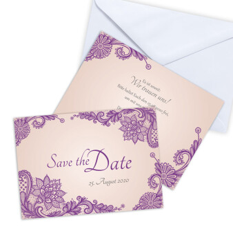 Save the Date Karte Hochzeit "Wonderful"
