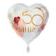 Folienballon Herz Goldene Hochzeit "50 Jahre"