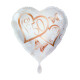 Herz Folienballon Goldene Hochzeit "Zwei Herzen"