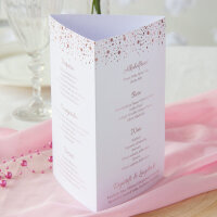 Menükarte Hochzeit "Pünktchenregen"