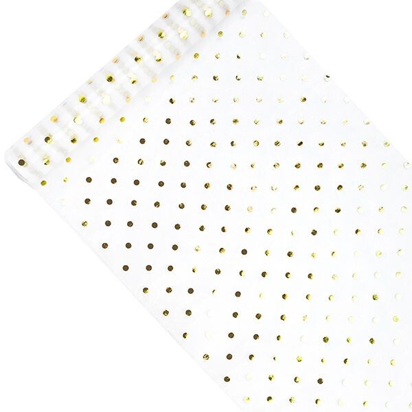 Tischläufer Goldene Punkte 36 cm x 9 m