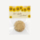 Gastgeschenk Samenbombe Hochzeit mit Etikett "Sonnenblume"