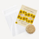 Gastgeschenk Samenbombe Hochzeit mit Etikett "Sonnenblume"