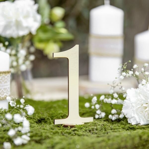 Tischnummern Hochzeit Holz 10 Stück