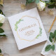 Gästebuch Hochzeit personalisiert "Geometric Greenery"