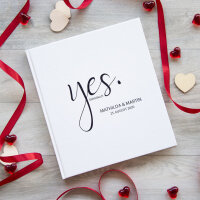 Gästebuch Hochzeit zum Ausfüllen "Yes"