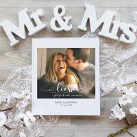 Gästebuch Hochzeit zum Ausfüllen mit Foto "Die Liebe"