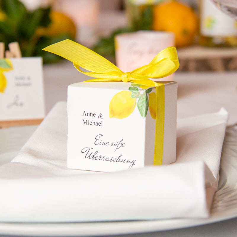 Geschenke und Dekobox Würfel Hochzeit Tischdeko  Briefbox Gastgeschenke 