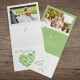 Danksagungskarte Hochzeit "Herziger Schmetterling" grün