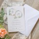 Hochzeitseinladung Florale Initialen