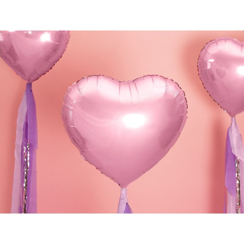 50x Kein Helium Ballon Mini Folienballons Herzchen Hot Pink Hochzeit Geburtstag 