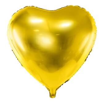 Folienballon Herz gold