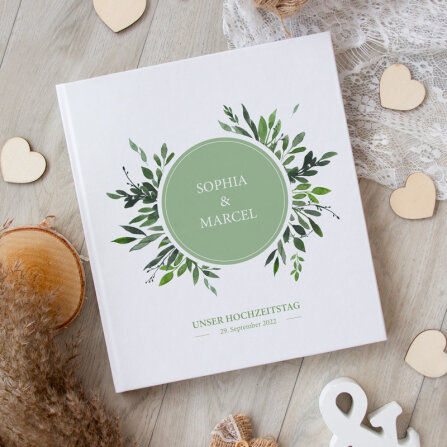 Gästebuch Hochzeit zum Ausfüllen "Botanical Wedding"