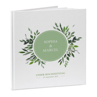 Gästebuch Hochzeit personalisiert "Botanical...