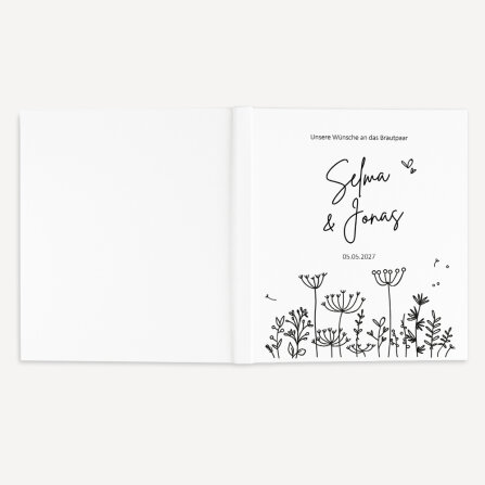 Gästebuch Hochzeit zum Ausfüllen "Sommerwiese"