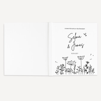 Gästebuch Hochzeit personalisiert "Sommerwiese"
