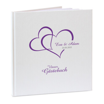 Gästebuch Hochzeit personalisiert "Zwei...