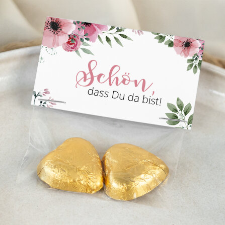 Gastgeschenk Geschenktüte transparent mit Etikett...