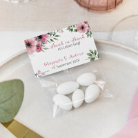 Gastgeschenk Tüte transparent mit Etikett "Bohemian Summer" online selbst gestalten