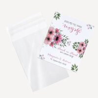 Gastgeschenk Tüte transparent mit Etikett "Bohemian Summer" online selbst gestalten