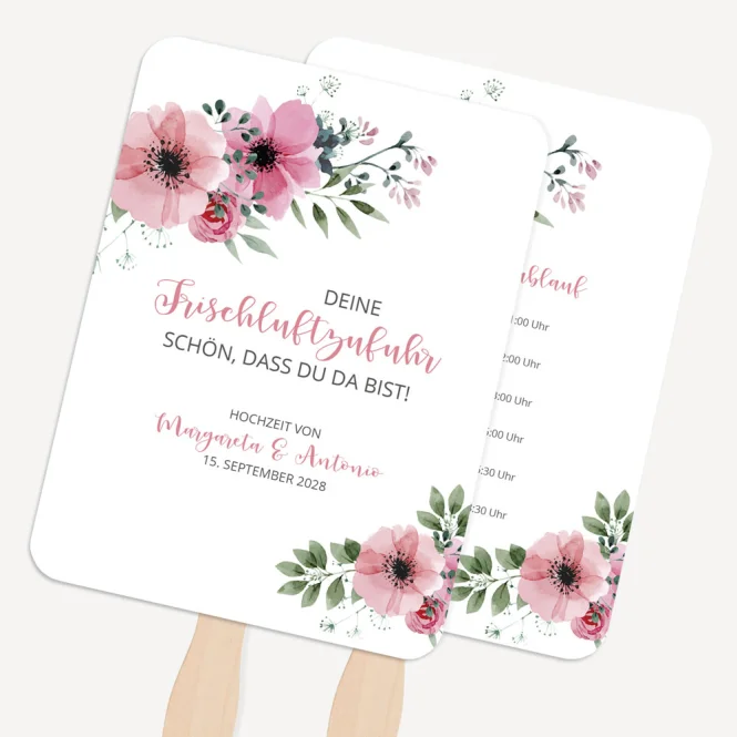 Fächer Hochzeit "Bohemian Summer" mit...
