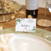 Tischkarte Hochzeit "Green Magic" inkl. Textdruck